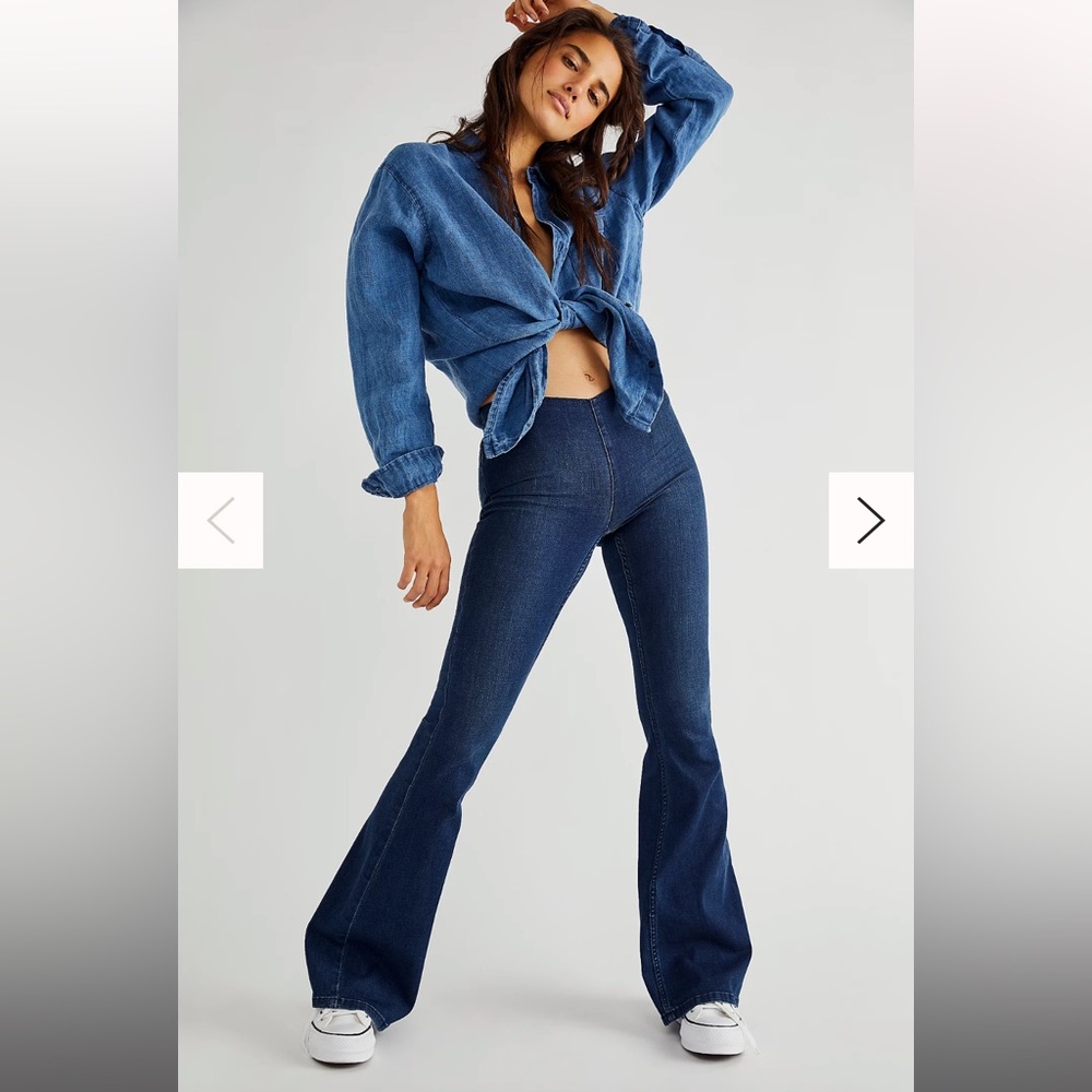 Free People Penny Pull-On Flare